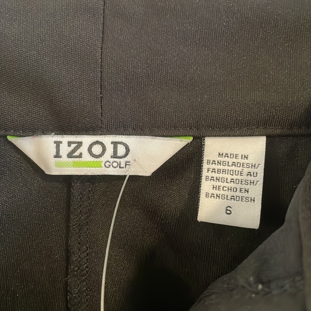 Izod Golf NWOT Women’s Black Skort Size 6 - Picture 4 of 9